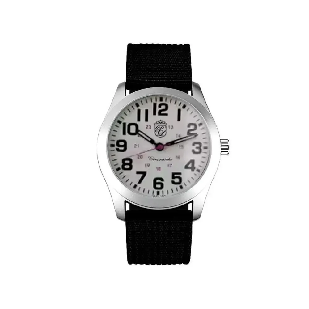 NEW Pierre Lucerne Commander WW2 Style Aviator Navy Men's Watch‎
